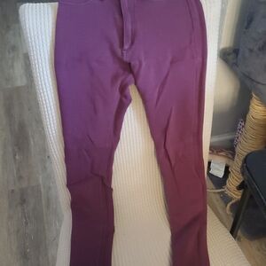 Plum Purple High-Waist Leggings